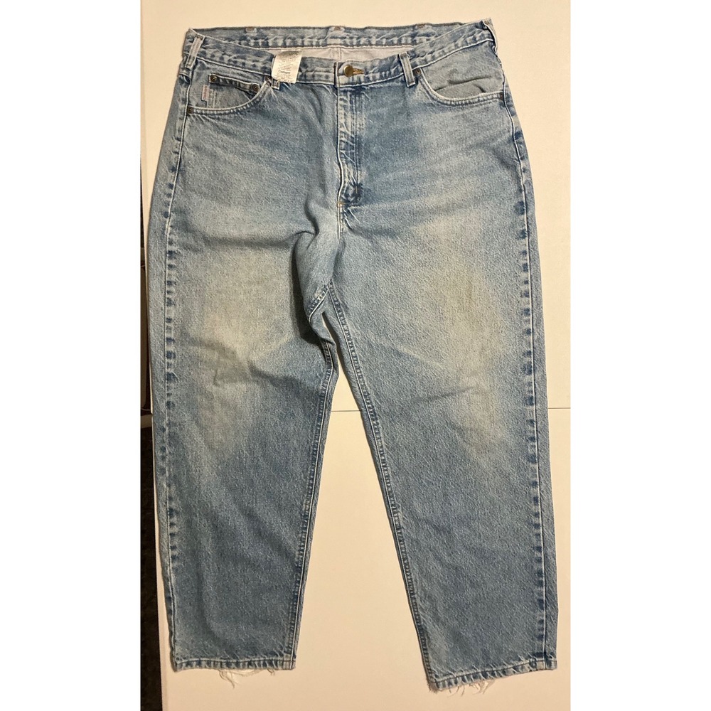 Carhartt Relaxed Fit Light Wash Jeans Mens Size 40x30 (fits 36x28) Straight‎ Leg